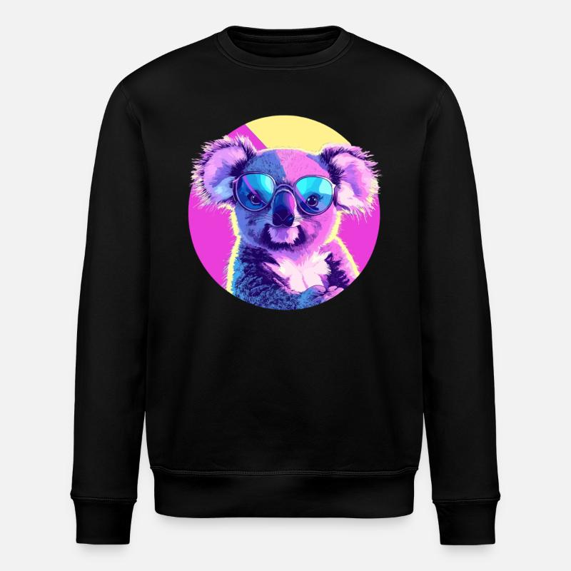 Koala Sonnenbrille - Stanley/Stella Unisex Bio-Sweatshirt ROLLER - Schwarz
