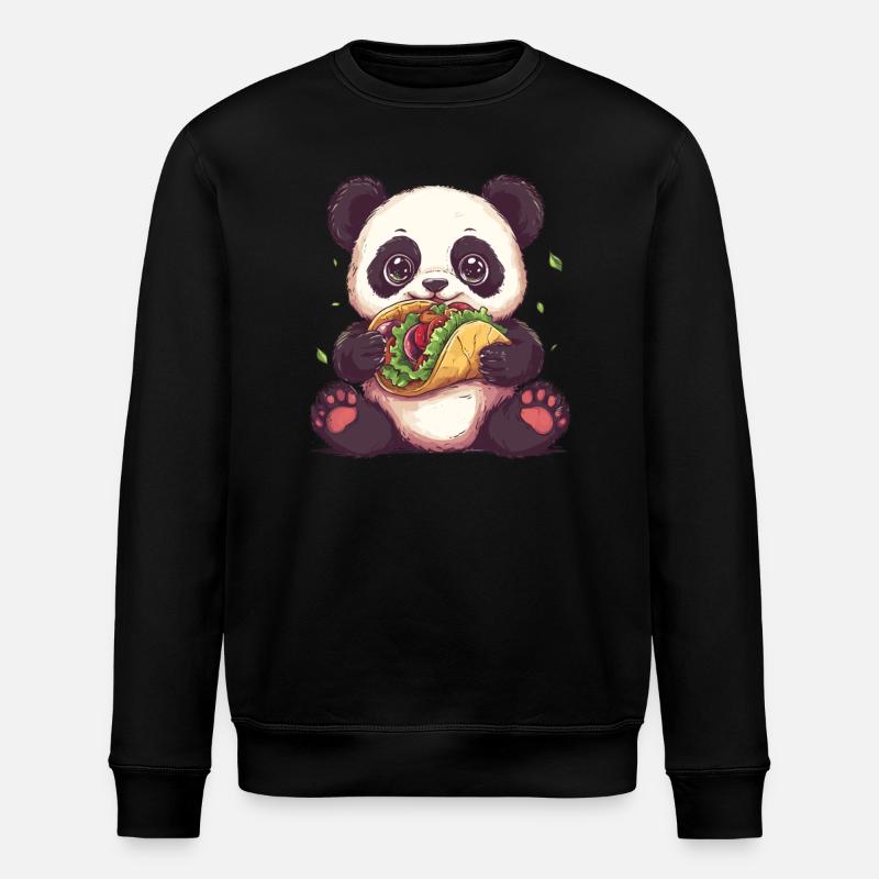 Panda Taco - Sweat bio ROLLER Stanley/Stella Unisexe - noir