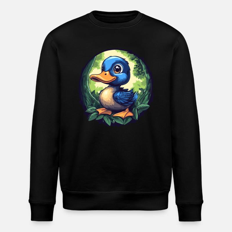 Petit canard mignon - Sweat bio ROLLER Stanley/Stella Unisexe - noir