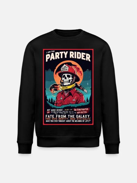 CAVALIER FESTIF - Sweat bio ROLLER Stanley/Stella Unisexe - noir