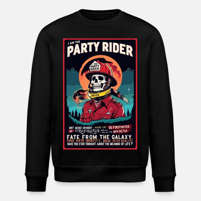 CAVALIER FESTIF - Sweat bio ROLLER Stanley/Stella Unisexe - noir