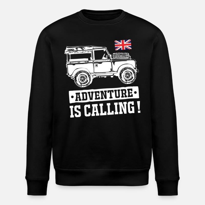 Landy Adventure is Calling - Stanley/Stella ROLLER Unisex Organic Sweatshirt - black