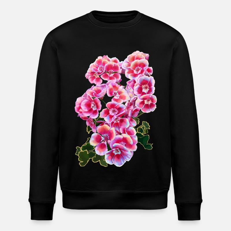 fleur - Sweat bio ROLLER Stanley/Stella Unisexe - noir
