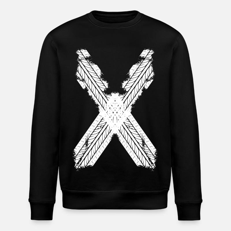 PISTE À PNEUS - Sweat bio ROLLER Stanley/Stella Unisexe - noir