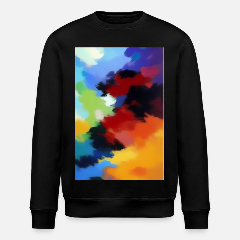 Malerei Muster - Stanley/Stella Unisex Bio-Sweatshirt ROLLER - Schwarz