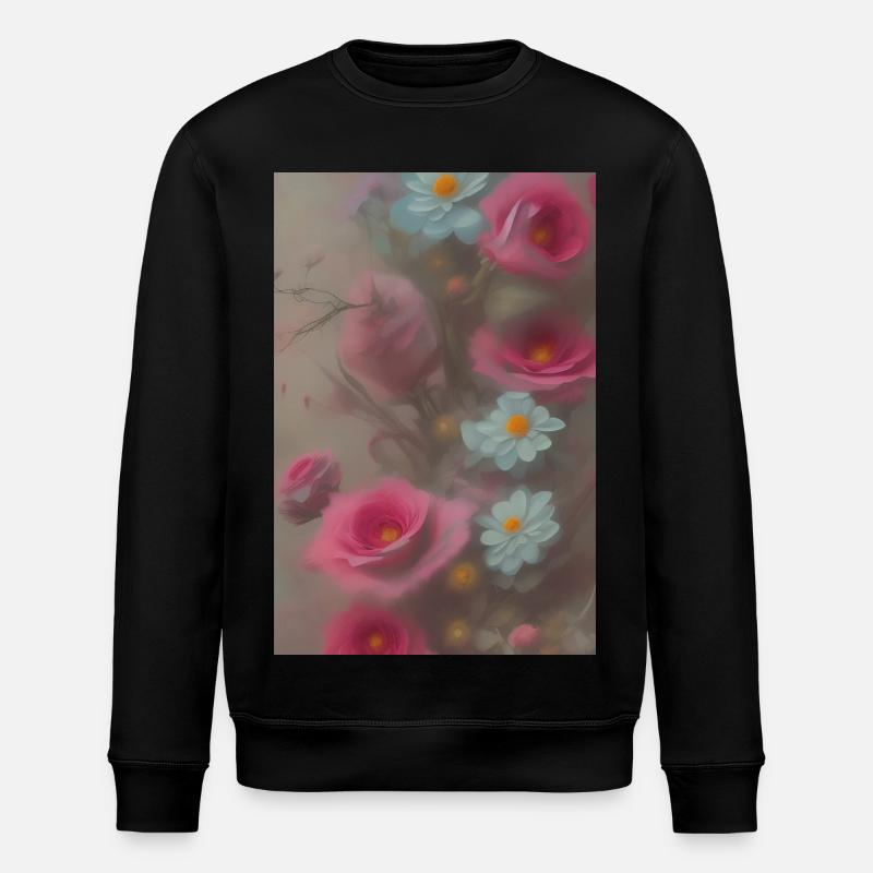 Blumen Kunst - Stanley/Stella Unisex Bio-Sweatshirt ROLLER - Schwarz