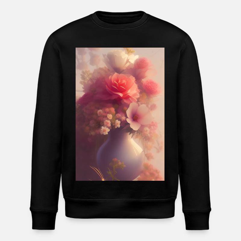 Blumen Kunst - Stanley/Stella Unisex Bio-Sweatshirt ROLLER - Schwarz