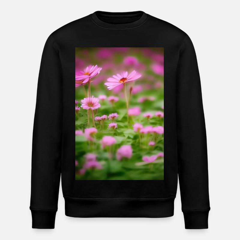Blumen Kunst - Stanley/Stella Unisex Bio-Sweatshirt ROLLER - Schwarz