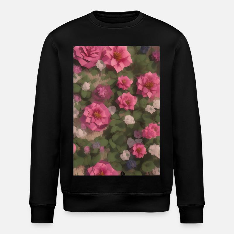 Blumen Kunst - Stanley/Stella Unisex Bio-Sweatshirt ROLLER - Schwarz