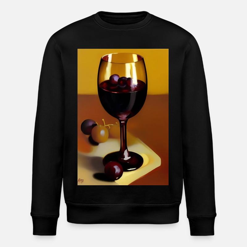 Wine drinkers - Stanley/Stella ROLLER Unisex Organic Sweatshirt - black