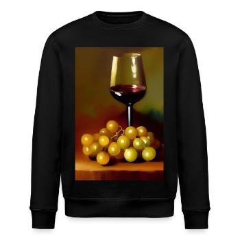 Buveurs de vin - Sweat bio ROLLER Stanley/Stella Unisexe - noir - Devant - Nik (191cm)
