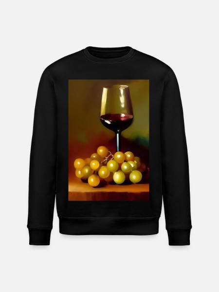 Wine drinkers - Stanley/Stella ROLLER Unisex Organic Sweatshirt - black