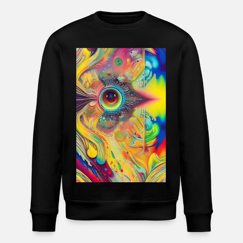 Art abstrait - Sweat bio ROLLER Stanley/Stella Unisexe - noir