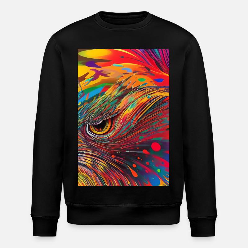 Art abstrait - Sweat bio ROLLER Stanley/Stella Unisexe - noir