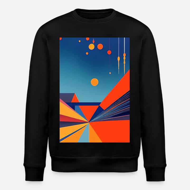 Art abstrait - Sweat bio ROLLER Stanley/Stella Unisexe - noir