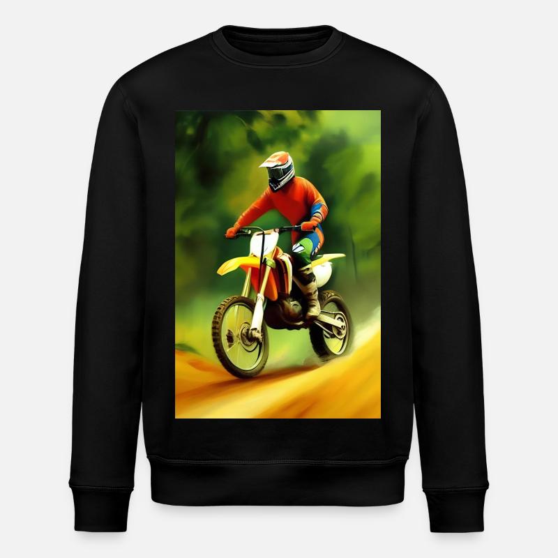 Équitation en motocross - Sweat bio ROLLER Stanley/Stella Unisexe - noir