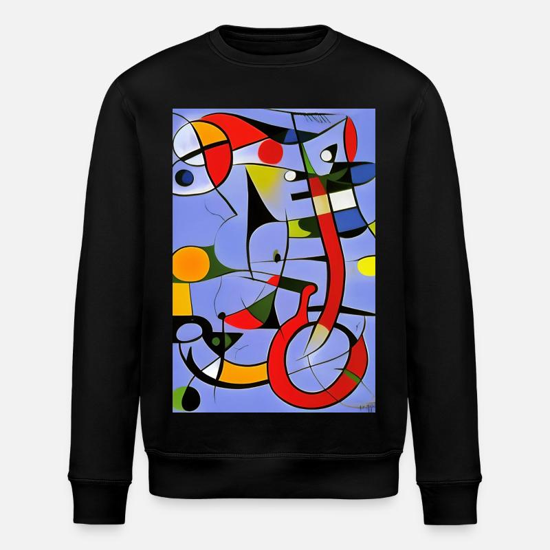 Art abstrait - Sweat bio ROLLER Stanley/Stella Unisexe - noir