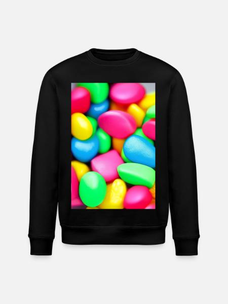 Bunte Bonbons - Stanley/Stella Unisex Bio-Sweatshirt ROLLER - Schwarz