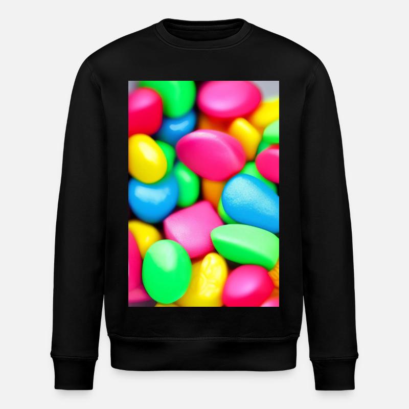 Bunte Bonbons - Stanley/Stella Unisex Bio-Sweatshirt ROLLER - Schwarz