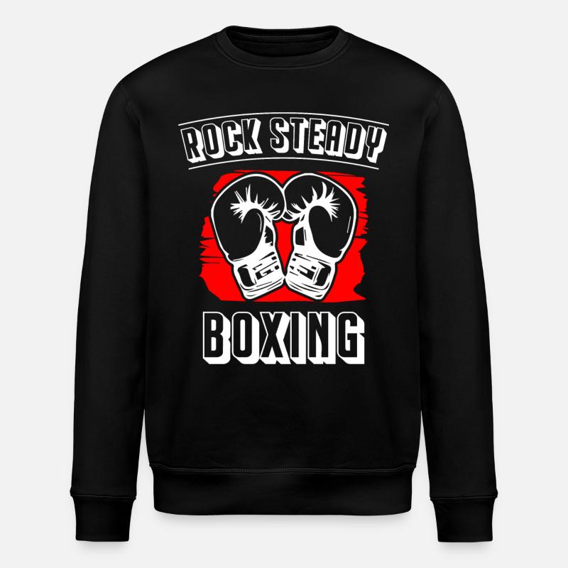 Rock Steady Boxing - Stanley/Stella Unisex Bio-Sweatshirt ROLLER - Schwarz