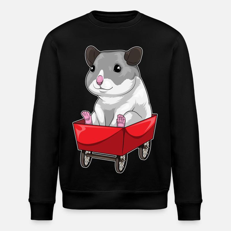 Brouette de hamster - Sweat bio ROLLER Stanley/Stella Unisexe - noir