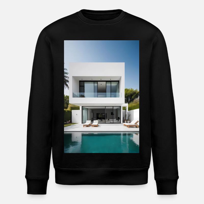 White Villa - Stanley/Stella ROLLER Unisex Organic Sweatshirt - black