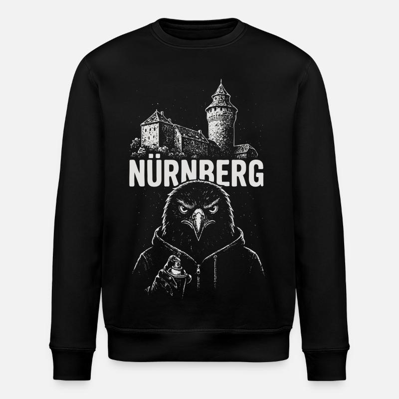 Rue Adler de Nuremberg - Sweat bio ROLLER Stanley/Stella Unisexe - noir