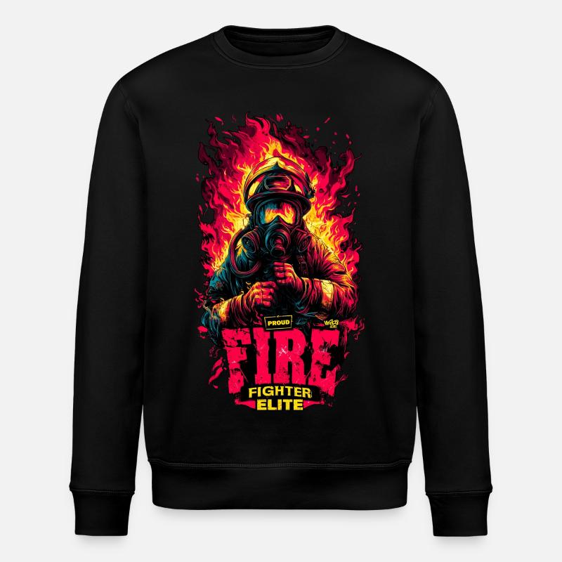 Pompier d’élite - Sweat bio ROLLER Stanley/Stella Unisexe - noir