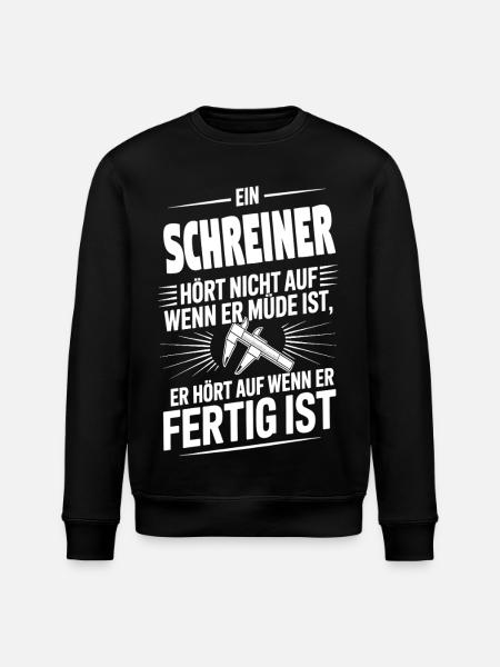 Schreiner Holzwurm der Profi - Stanley/Stella Unisex Bio-Sweatshirt ROLLER - Schwarz