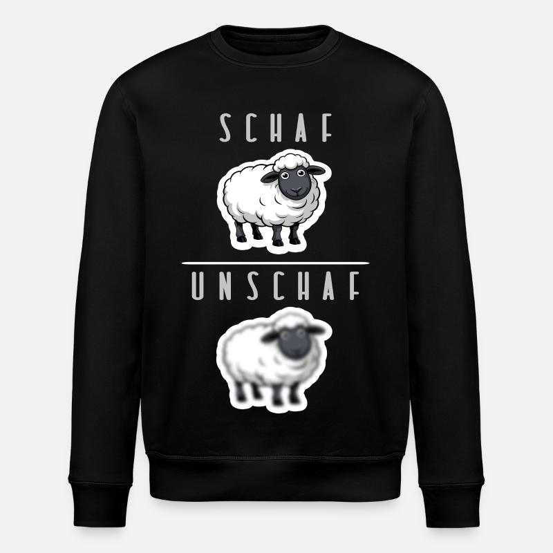 humour moutons-démembrements - Sweat bio ROLLER Stanley/Stella Unisexe - noir