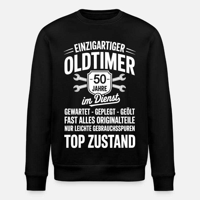 50 ans de service - Sweat bio ROLLER Stanley/Stella Unisexe - noir