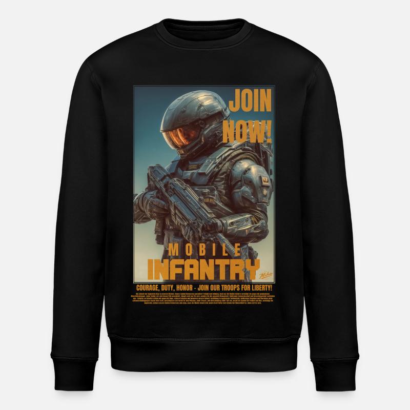 Mobile Infantry - Stanley/Stella Unisex Bio-Sweatshirt ROLLER - Schwarz