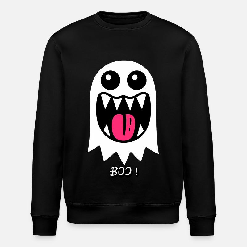 Ghost Buh - Stanley/Stella Unisex Bio-Sweatshirt ROLLER - Schwarz