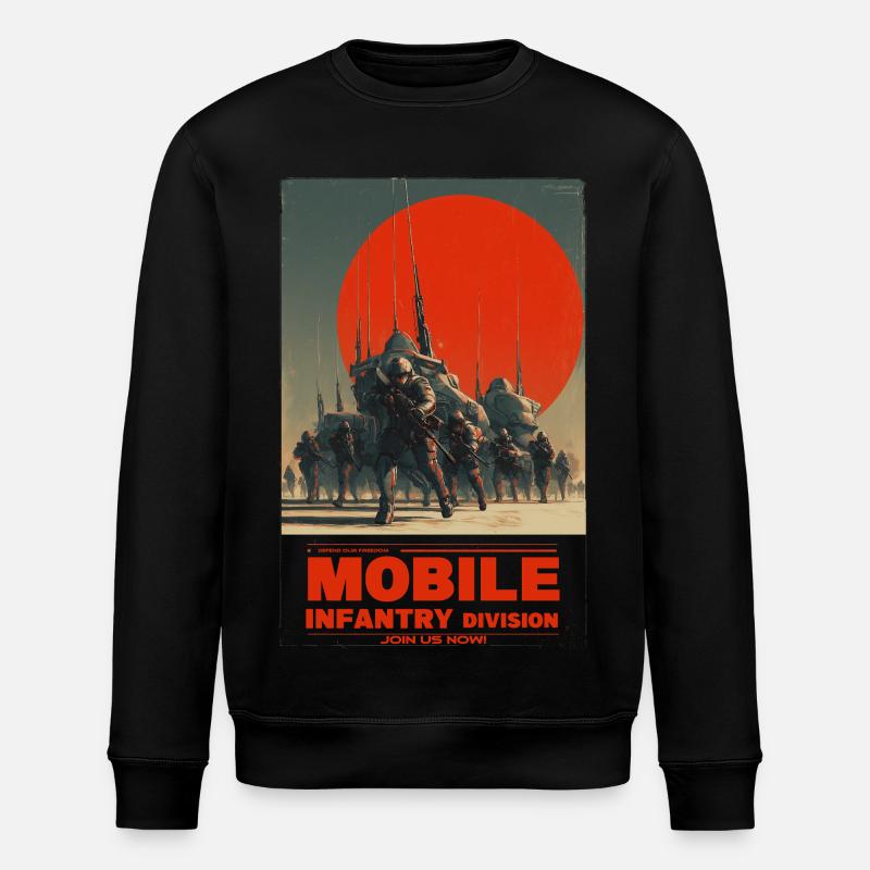 Infanterie mobile - Sweat bio ROLLER Stanley/Stella Unisexe - noir