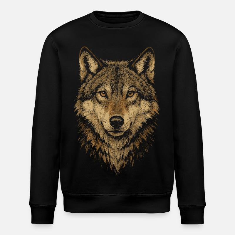Wolfs Design - Stanley/Stella Unisex Bio-Sweatshirt ROLLER - Schwarz