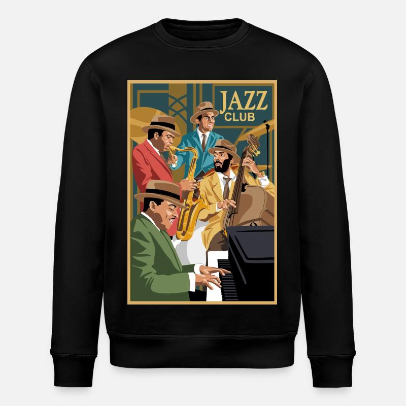 Jazzclub - Stanley/Stella Unisex Bio-Sweatshirt ROLLER - Schwarz