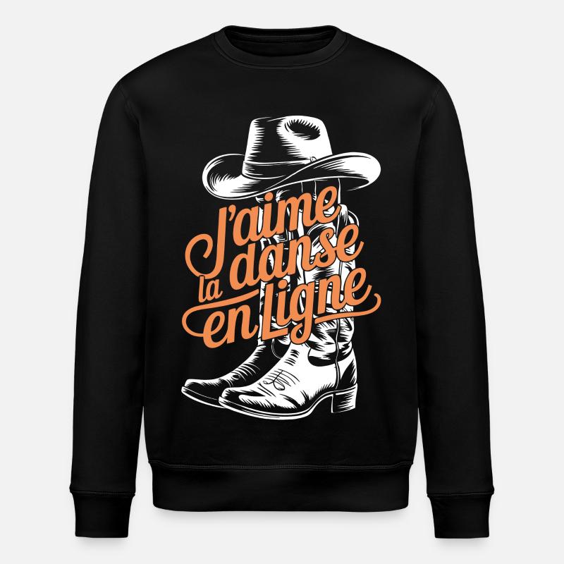 Danse en ligne Cowboy Chic - Sweat bio ROLLER Stanley/Stella Unisexe - noir
