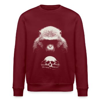 Shakespeare's monkey - Stanley/Stella Unisex Bio-Sweatshirt ROLLER - Burgunderrot - Vorne - Nik (191cm)