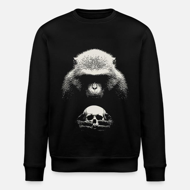 Shakespeare's monkey - Stanley/Stella ROLLER Unisex Organic Sweatshirt - black