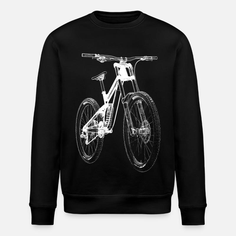 Fahrrad Xray - Stanley/Stella Unisex Bio-Sweatshirt ROLLER - Schwarz