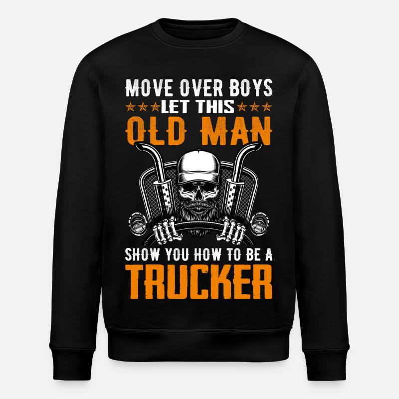 Lkw Fahrer - Stanley/Stella Unisex Bio-Sweatshirt ROLLER - Schwarz