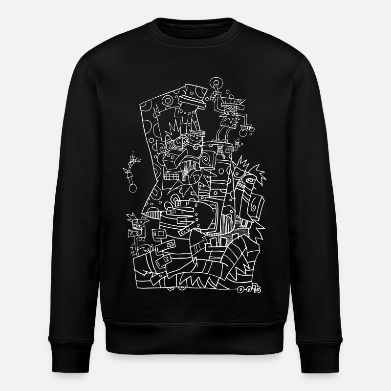 puppenspieler - Stanley/Stella Unisex Bio-Sweatshirt ROLLER - Schwarz