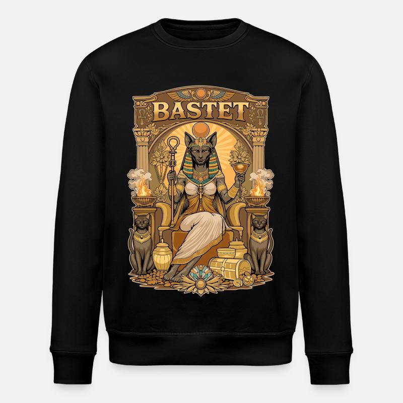 Thron von BASTET - Stanley/Stella Unisex Bio-Sweatshirt ROLLER - Schwarz