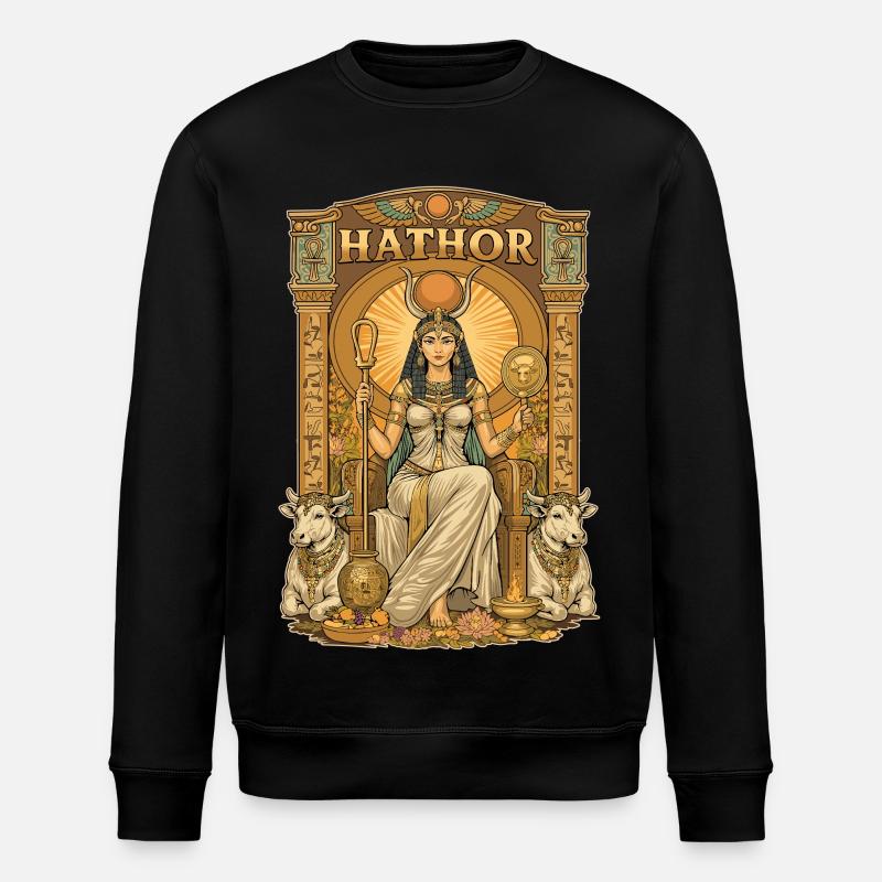 Throne of HATHOR - Stanley/Stella ROLLER Unisex Organic Sweatshirt - black