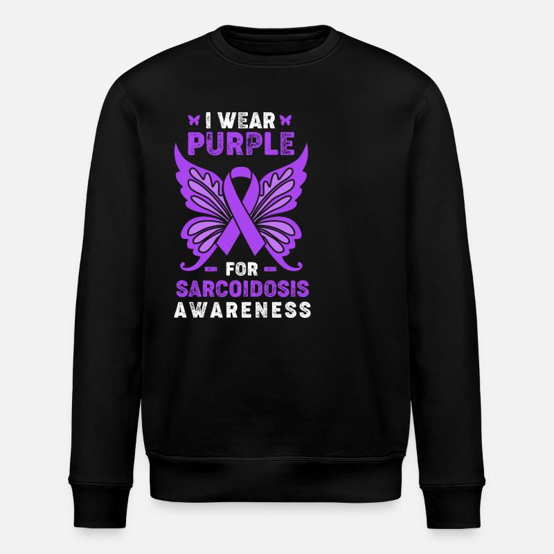 Sarcoidosis - Stanley/Stella ROLLER Unisex Organic Sweatshirt - black