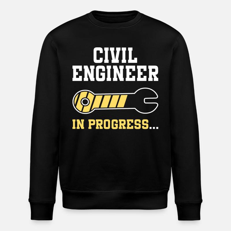 Engineering Future Civil Engineer - Stanley/Stella ROLLER Unisex Organic Sweatshirt - black