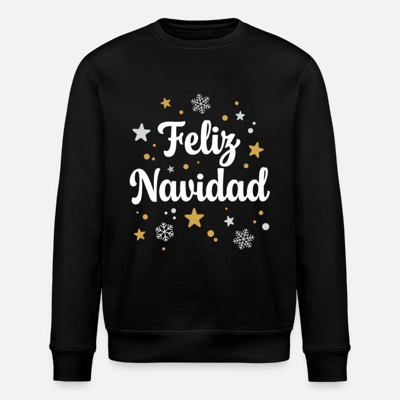 Feliz Navidad - Stanley/Stella ROLLER Unisex Organic Sweatshirt - black