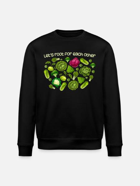 Inspirational Root Vegetables Motivational - Stanley/Stella ROLLER Unisex Organic Sweatshirt - black