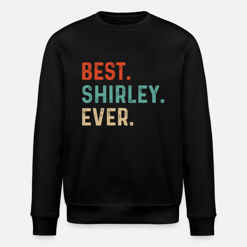 Shirley Name - Stanley/Stella Unisex Bio-Sweatshirt ROLLER - Schwarz