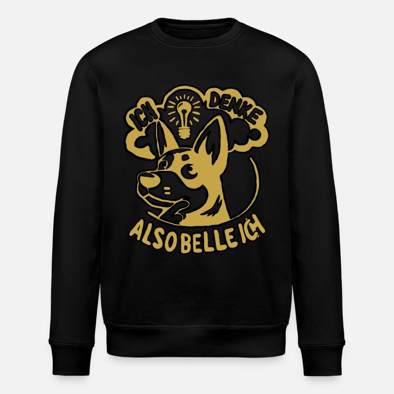 Bellen oder nicht bellen... - Stanley/Stella Unisex Bio-Sweatshirt ROLLER - Schwarz